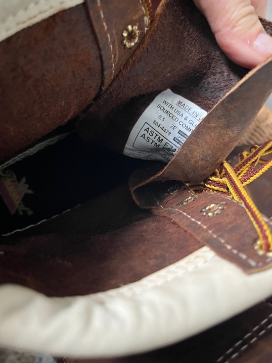 Thorogood 8” Steel Toe Wedge Sole Moc Toe Work Boot Size 8.5 EE NWT main image 4